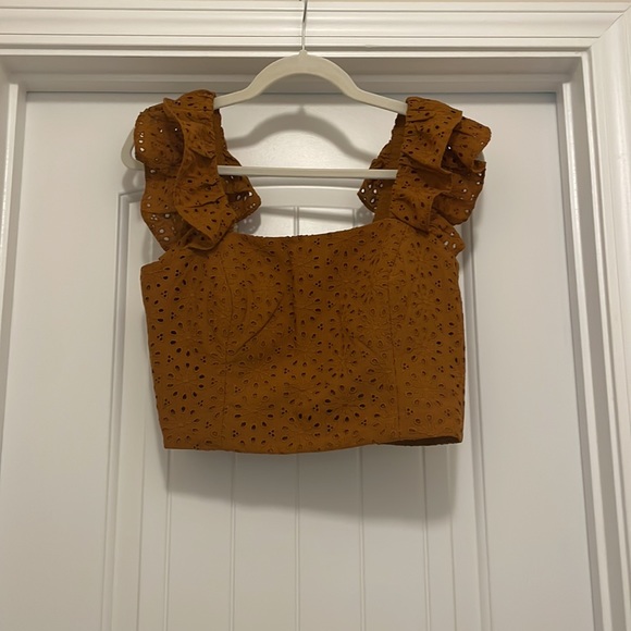 NWT Lolina Midi Set Toffee Sunburst Eyelet Size 8 - Picture 4 of 11